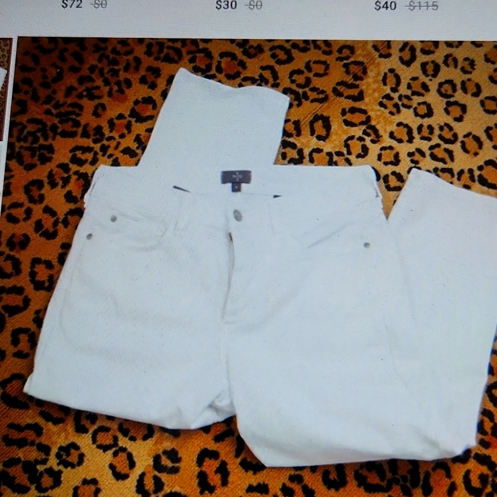 NYDJ Cropped white jeans